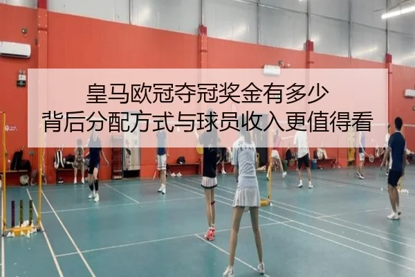 皇马欧冠夺冠奖金有多少 背后分配方式与球员收入更值得看